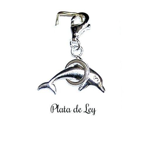 Colgante Charm Delfín Plata de Ley