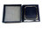 PULSERA PLATA de LEY con Ágata Azul cabujones redondos 8 mm. pulsera 17 a 19 cm